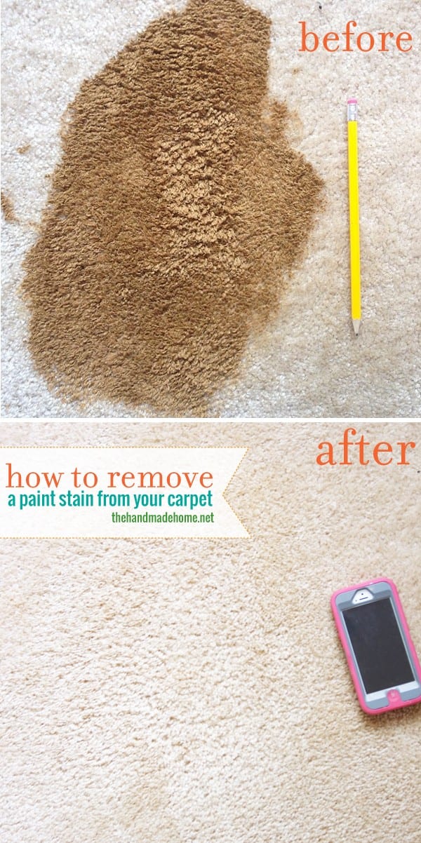 remove paint from your carpet