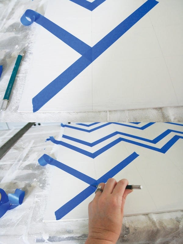 cutting_taped_off_chevron_pattern