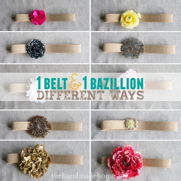 how to make a flower belt
