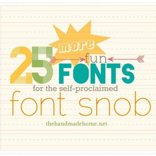 the font snob club : 25 more fun fonts!