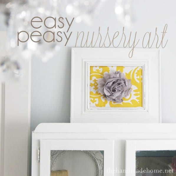 handmade nursery ideas : easy peasy nursery art