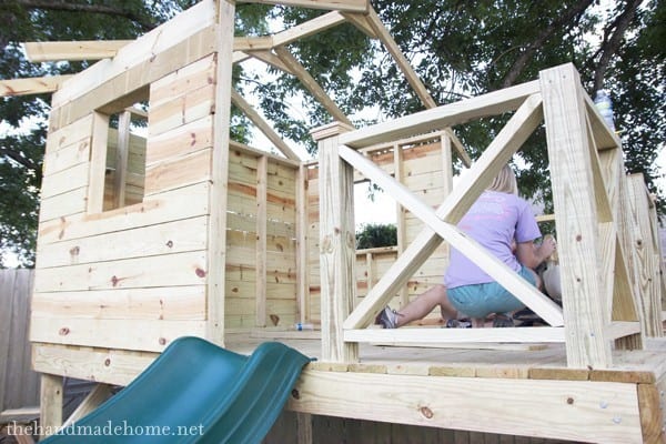 building a handmade hideaway : railings + shutters {how to build a fort}