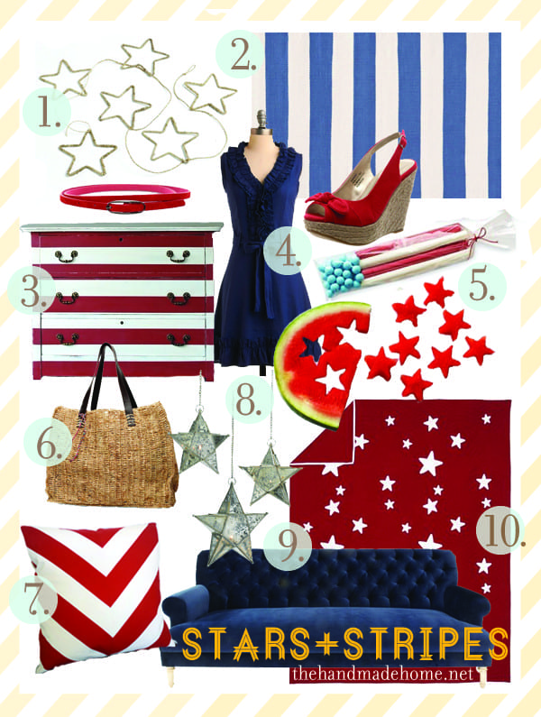 stars and stripes, the fourth of july {and a flood giveaway}