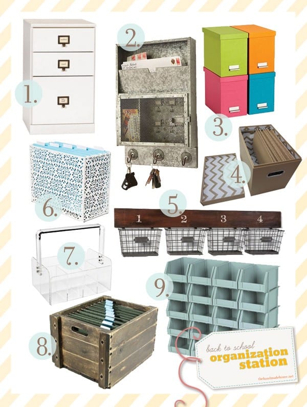 organization station : getting my back to school bootay in gear