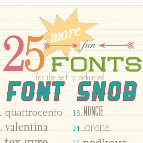 font snob club : 25 more fun fonts {september 2012}
