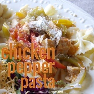 chicken pepper pasta (chicken pasta recipe)