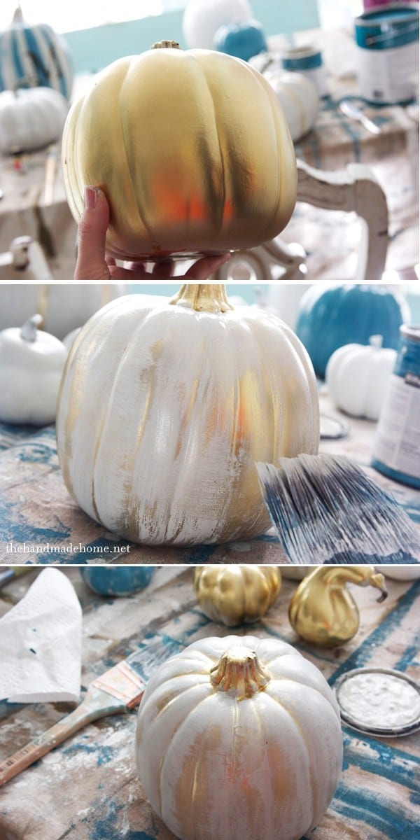 metallic fairytale pumpkins - The Handmade Home