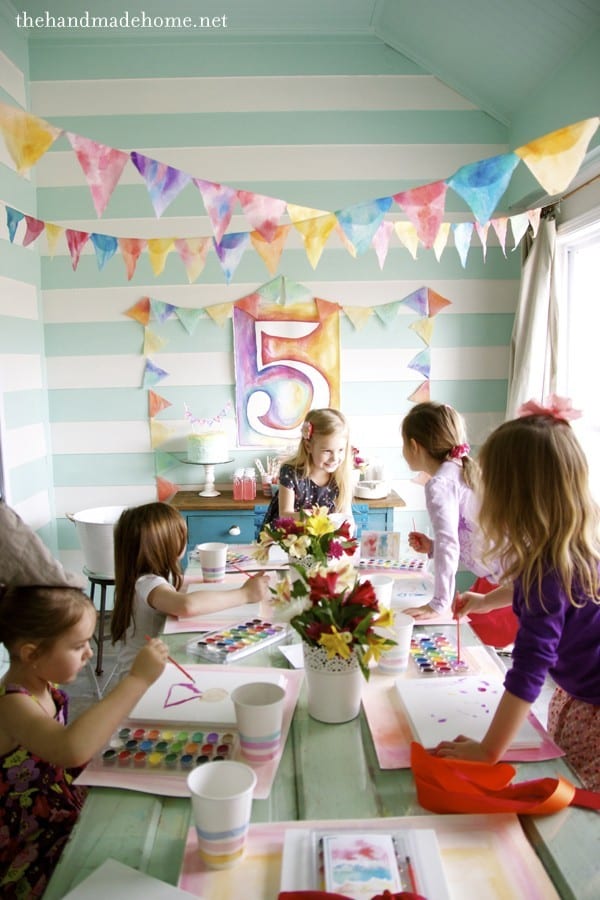 watercolor party