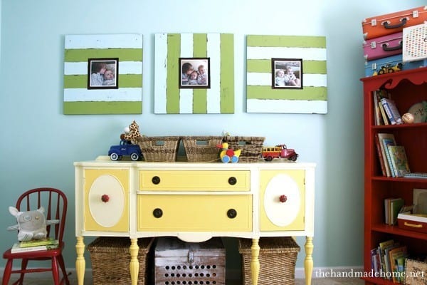 decorating with photos : a custom cork board