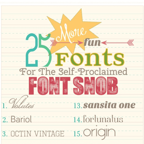 the font snob club : 25 more free fonts {may 2013}