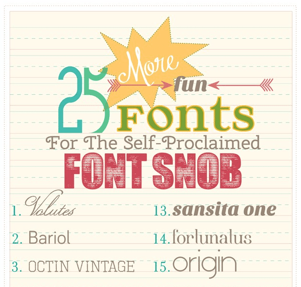 the font snob club : 25 more free fonts {may 2013}
