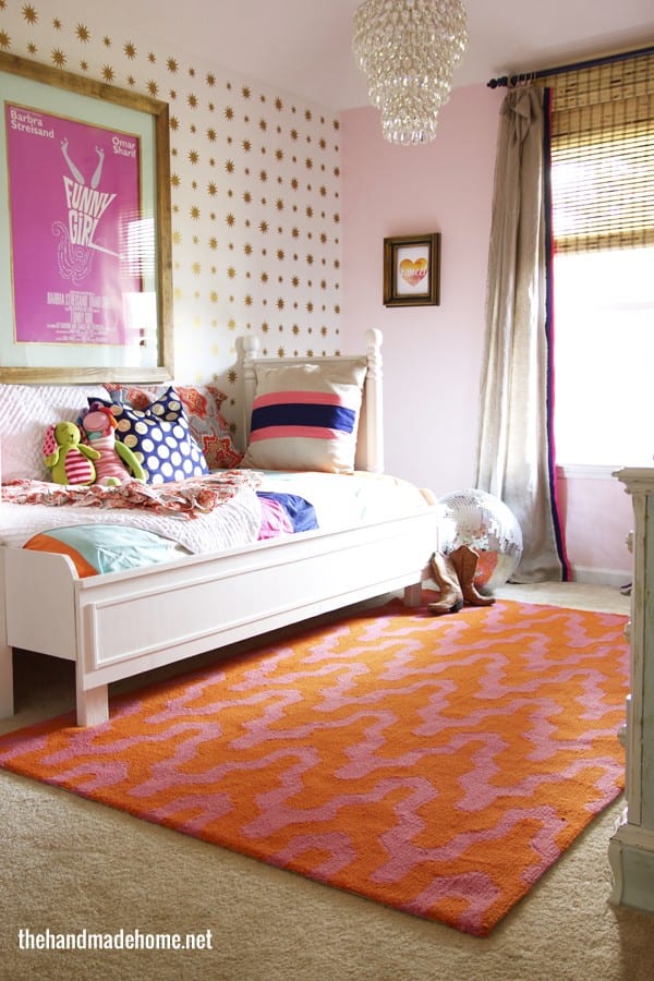 diy striped bedding