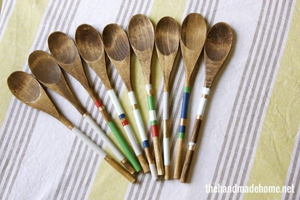 striped spoons