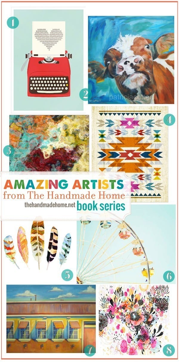 the handmade home book series: amazing artists