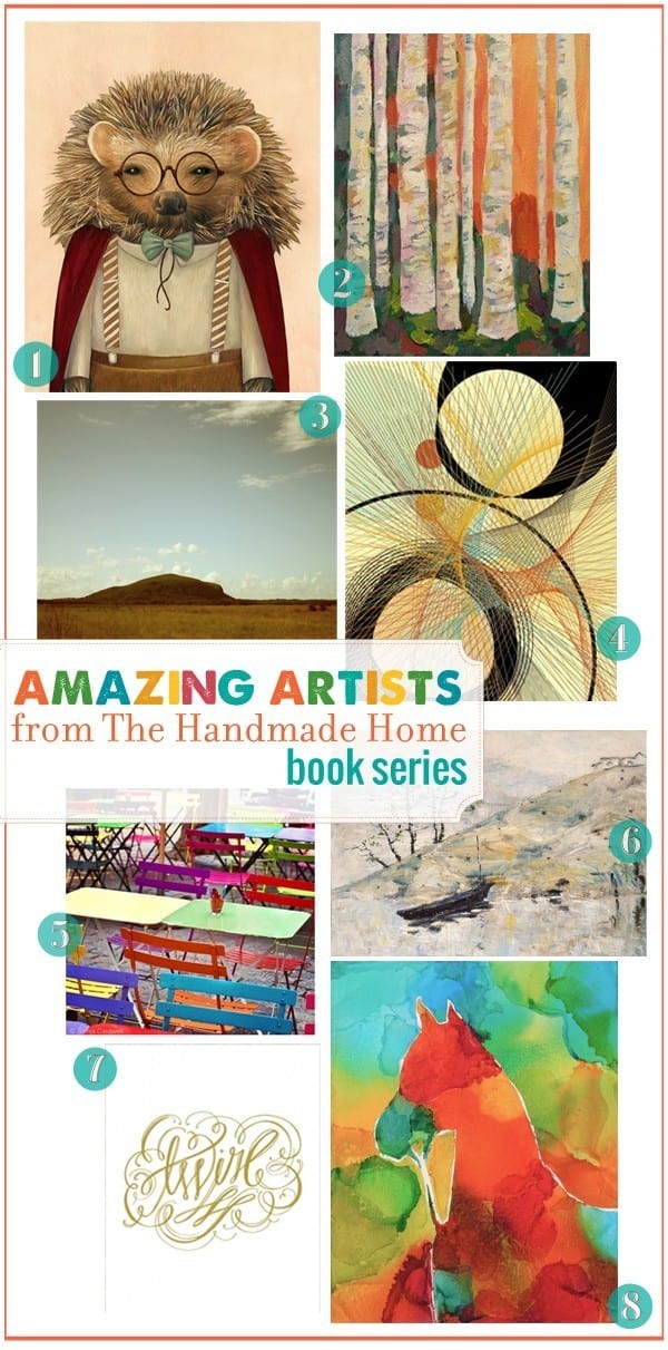 the handmade home book series : amazing artists (2)
