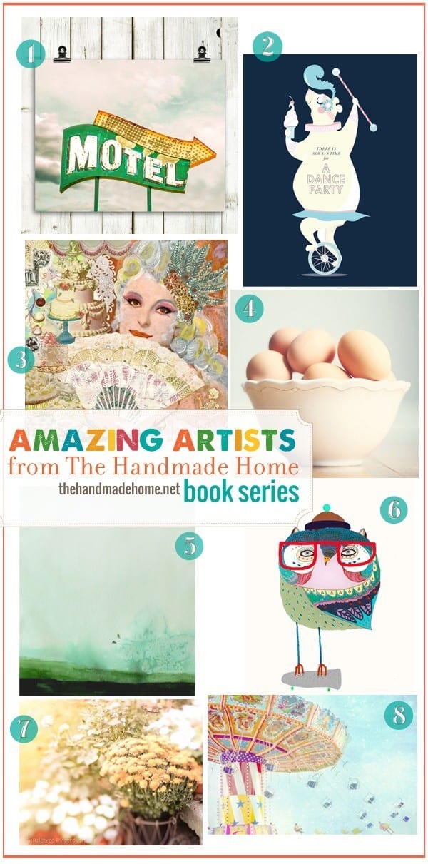 the handmade home book series : amazing artists (3)