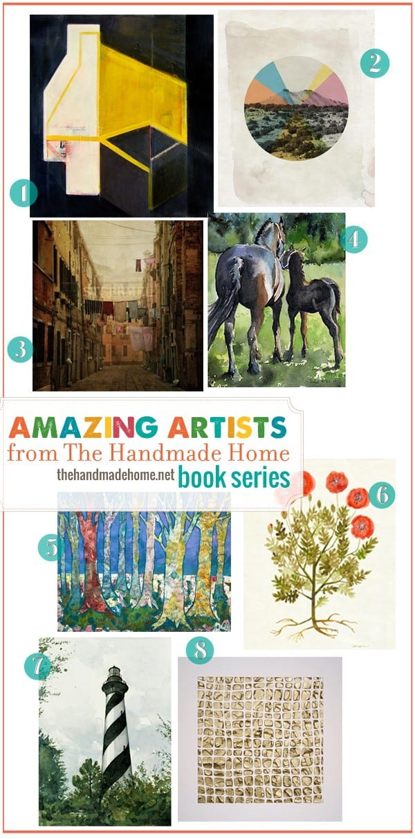 the handmade home book series : amazing artists (5)