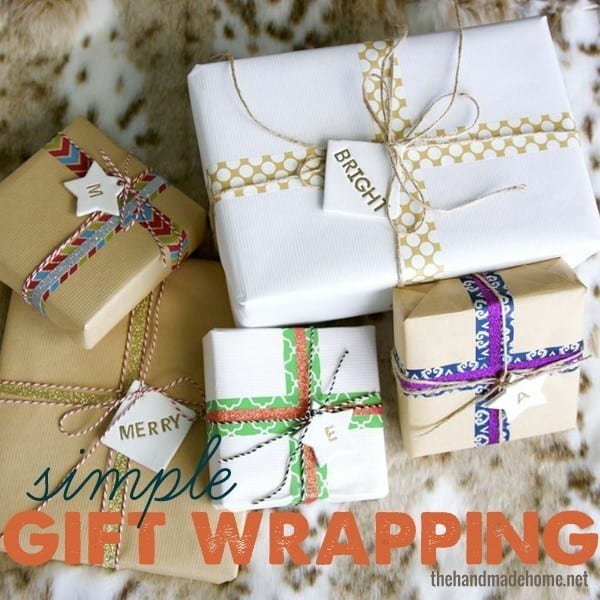 simple gift wrapping