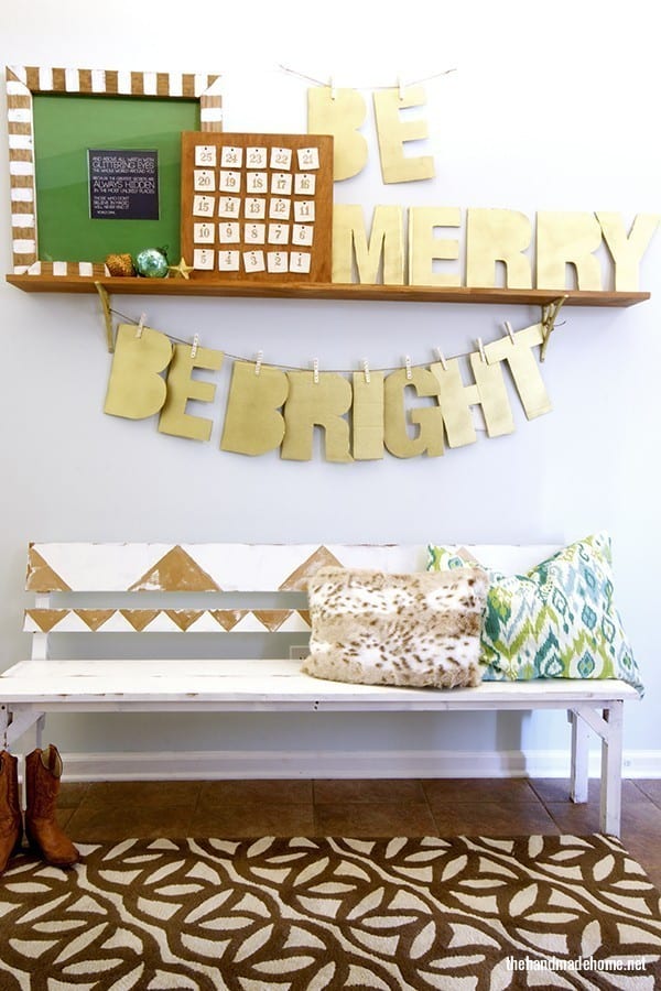 diy letter garland