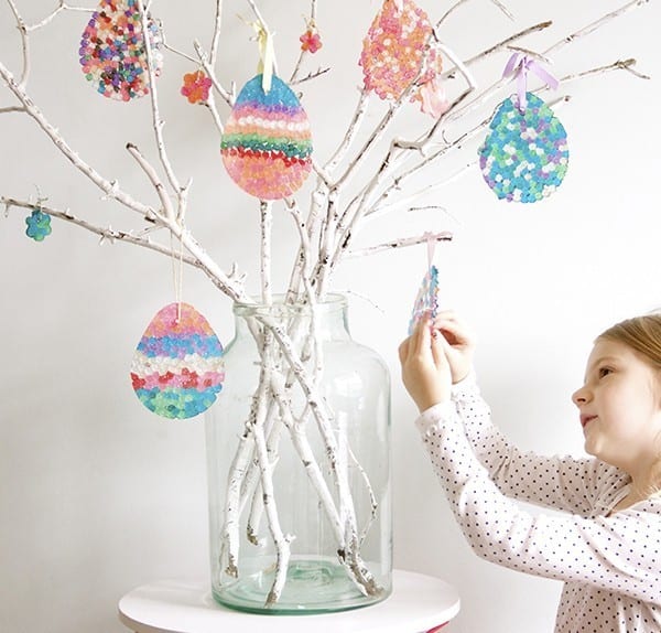 how to make an easter egg tree {diy sun catchers}
