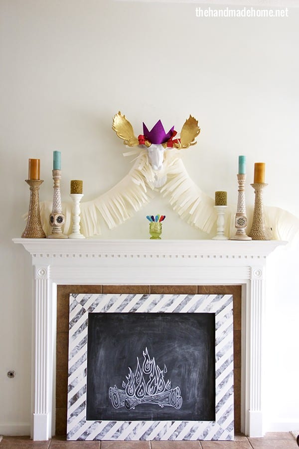 frozen_party_mantel_decor
