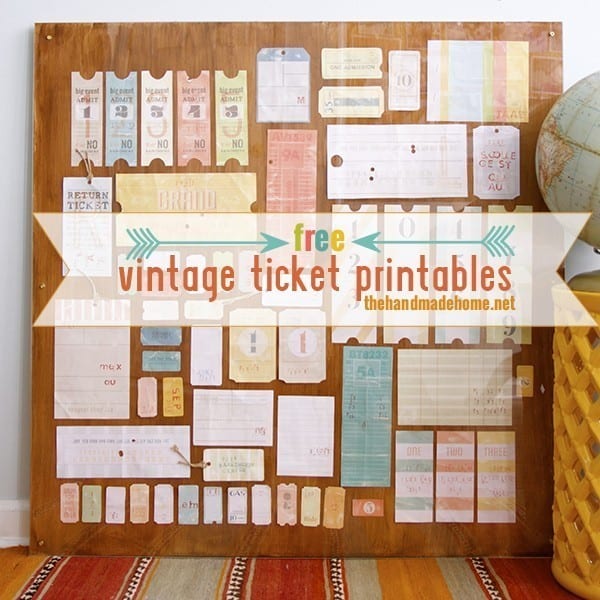 a life well-lived: free vintage tag & ticket printables