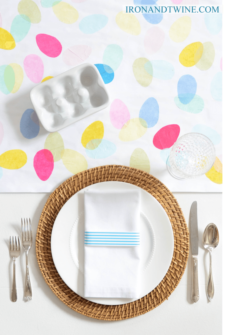 diy easter table runner