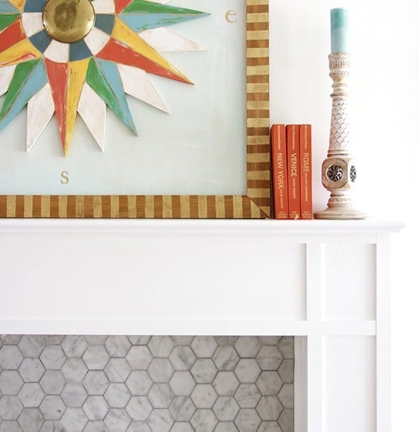 salvaged mantel makeover