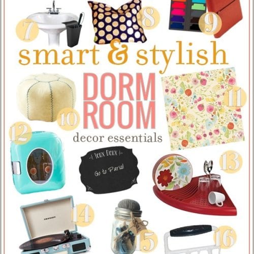 smart and stylish dorm room decor essentials