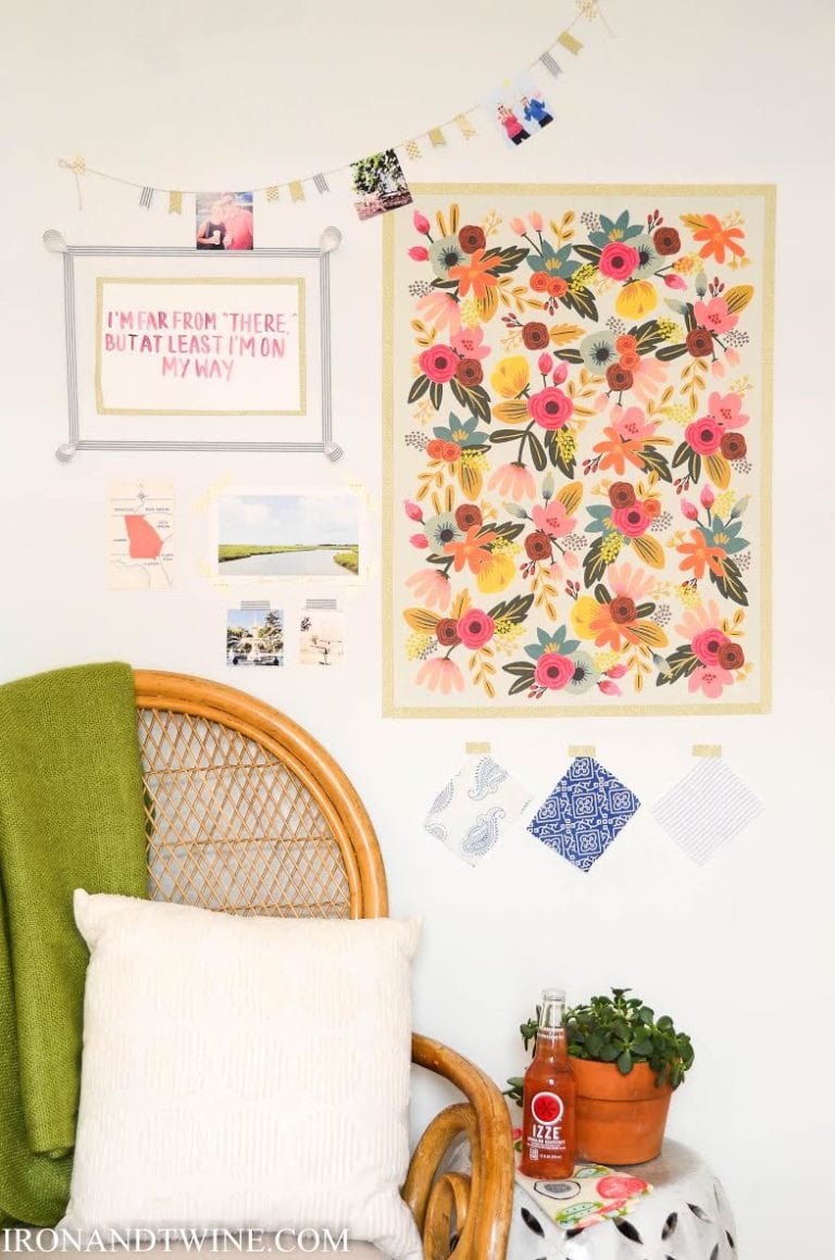 dorm room decor :  easy gallery wall