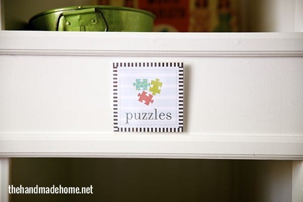 toy organization labels puzzle