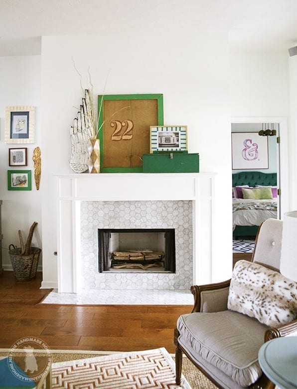 easy fall mantel art
