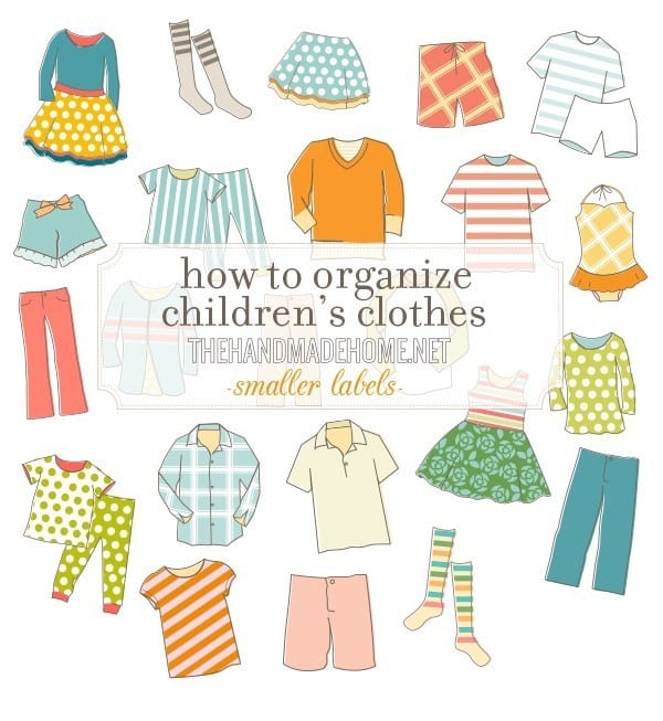 how to organize children’s clothes