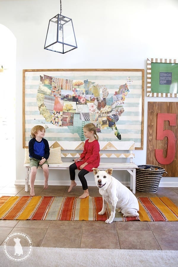 the art book challenge {diy map}