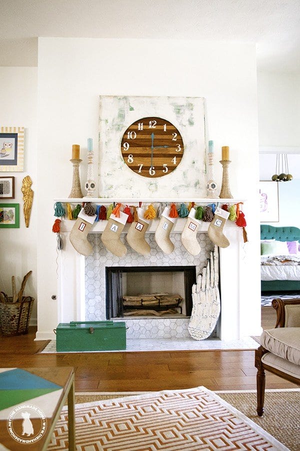 make a tassel garland {felt and yarn}