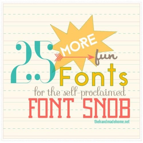the font snob club: 25 more free fonts {january 2015}