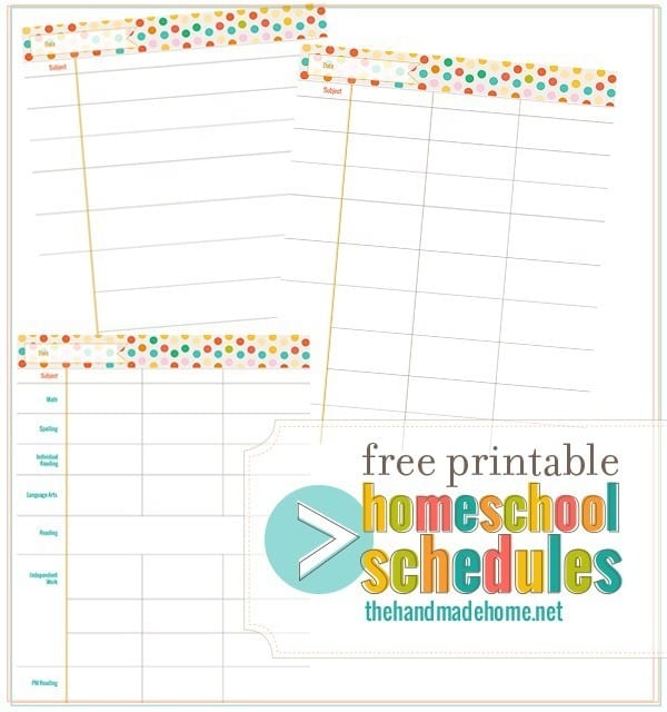 free_printable_homeschool_schedule