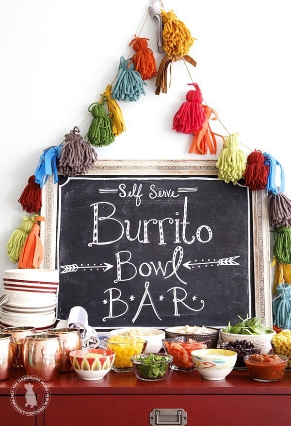 easy burrito bowl bar