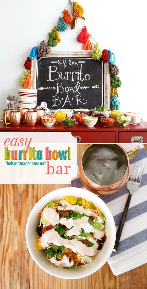 easy burrito bowl bar