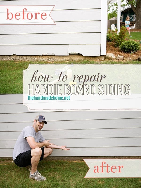 ho to repair hardie board siding