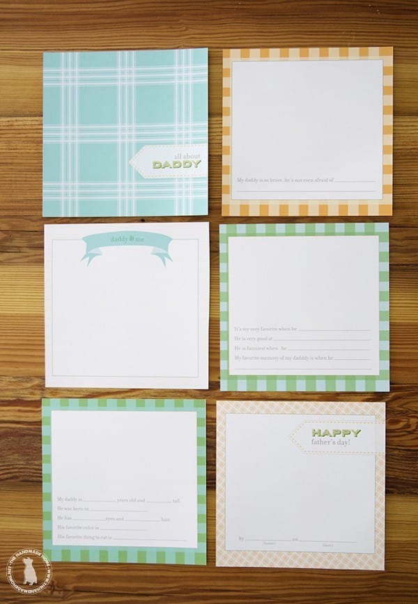 Easy fathers day gifts - card