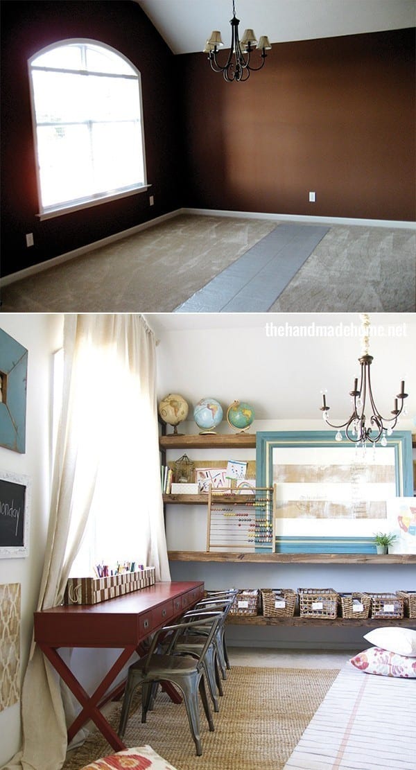 homeschool_room_before_and_after