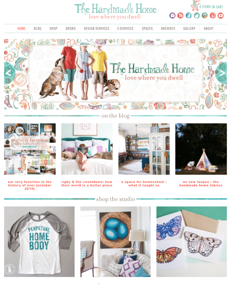 the handmade home studio… is live!