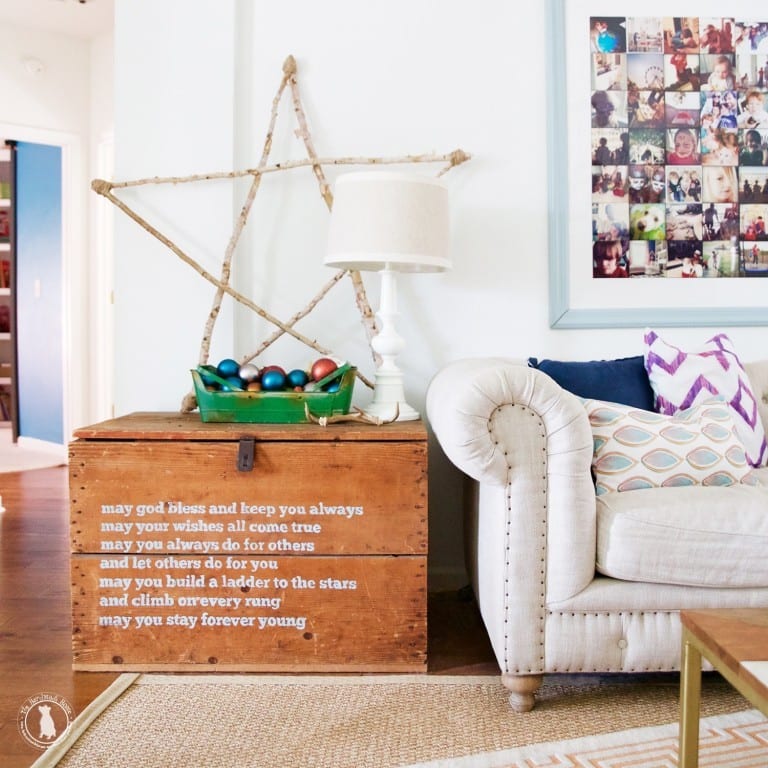 diy birch stick star