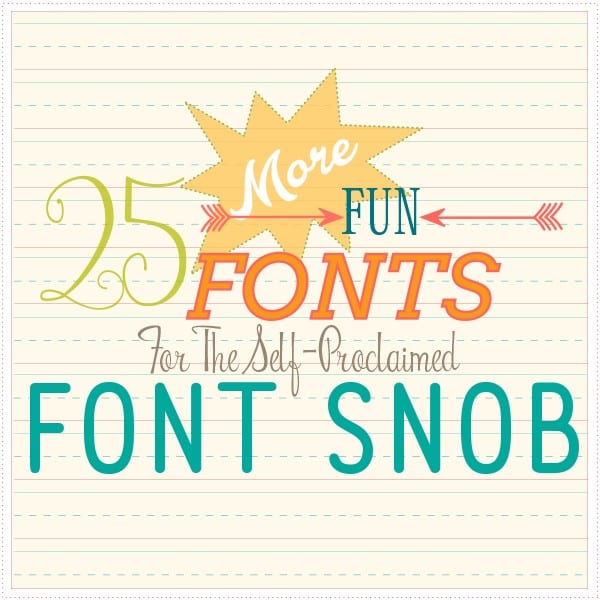 the font snob club {february 2016}