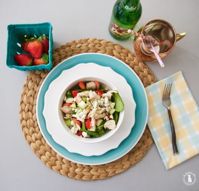 grilled chicken blue cheese salad