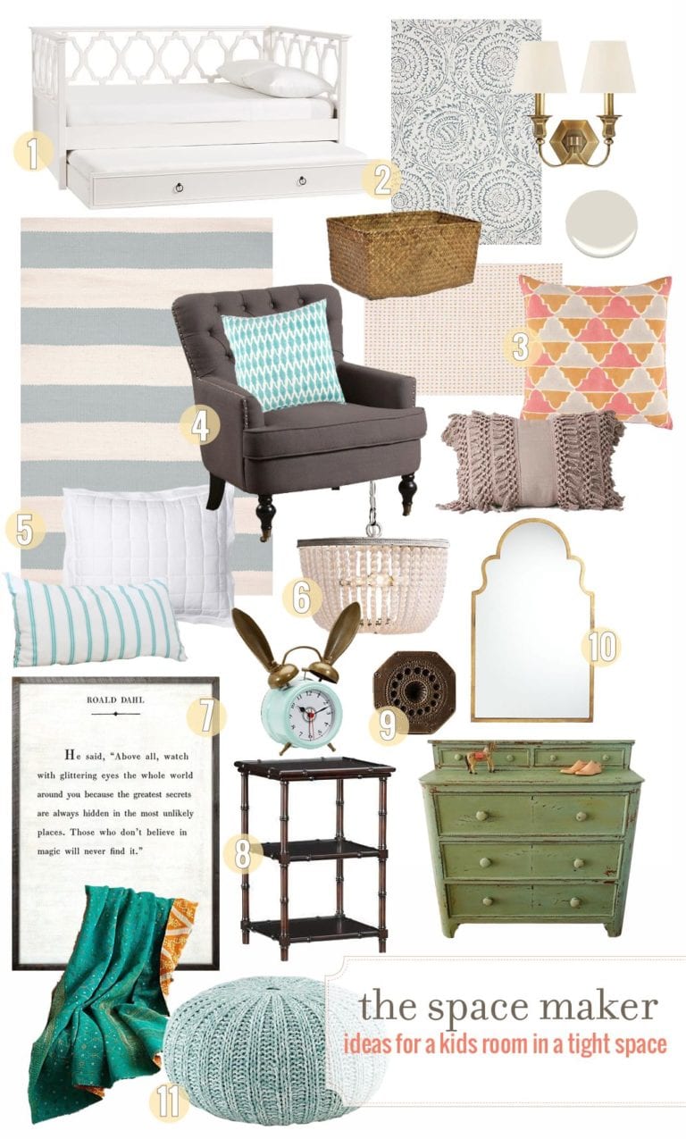 the space maker: ideas for a kids room in a tight space
