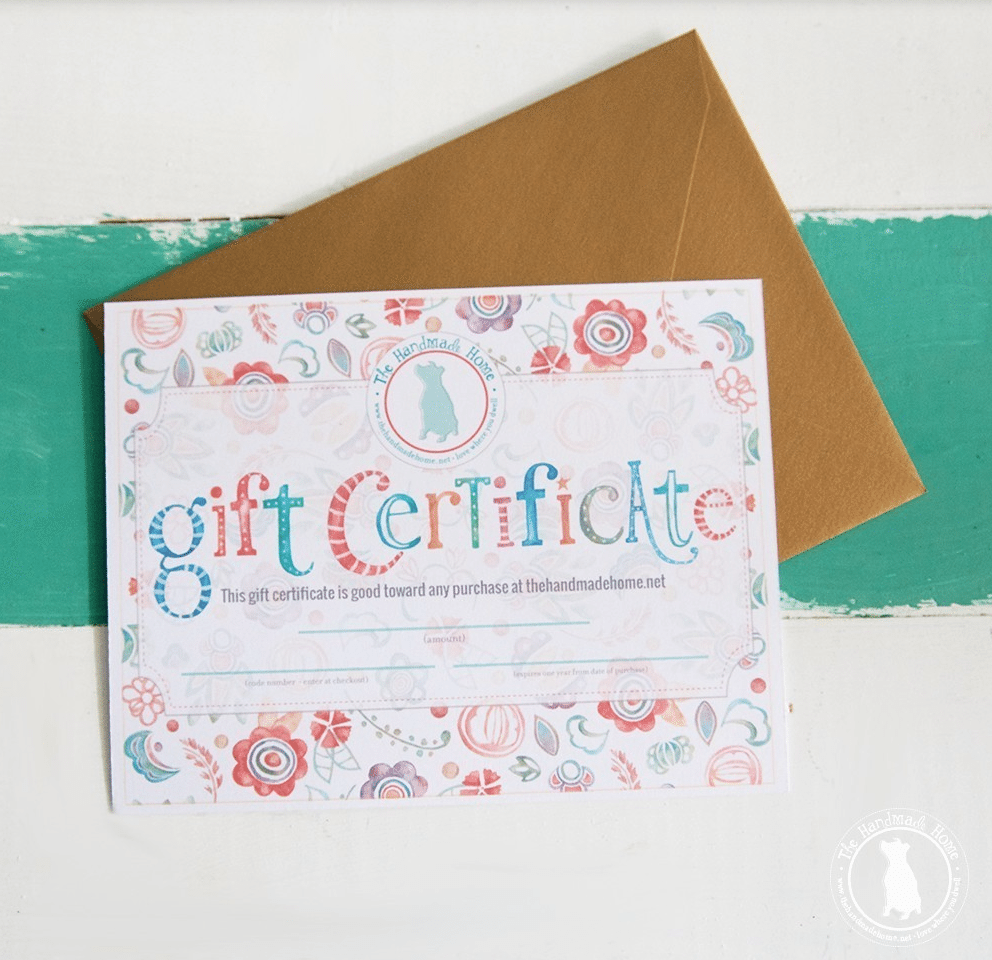 gift certificate