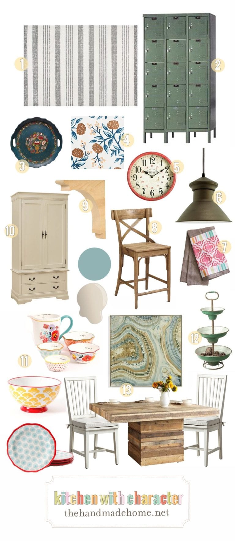 a kitchen with character