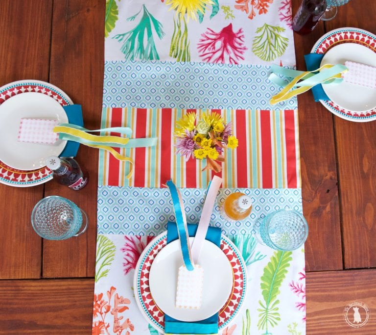 how to sew your own patchwork table runner